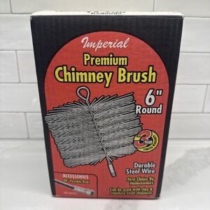 Imperial Premium Chimney Brush 6" Round Stove / Fireplace Durable Steel Wire NEW